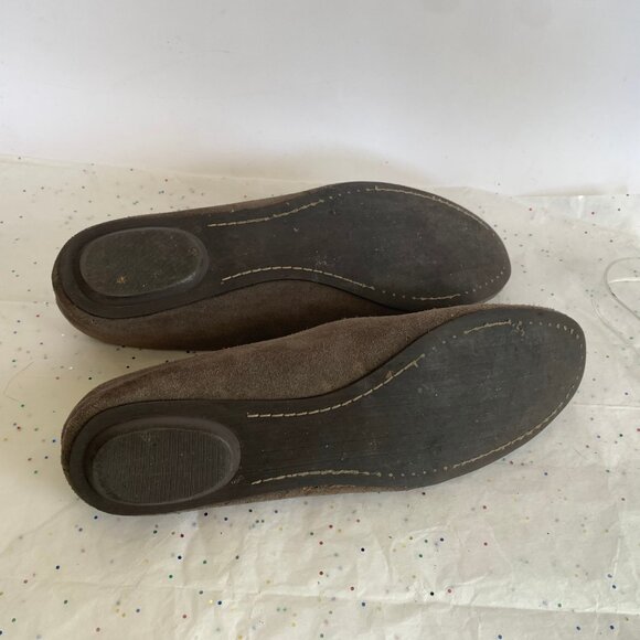 Pilcro and the Letterpress Brown Suede Beetle Bee Insect Ballet Flats - Size 9 - Picture 10 of 12